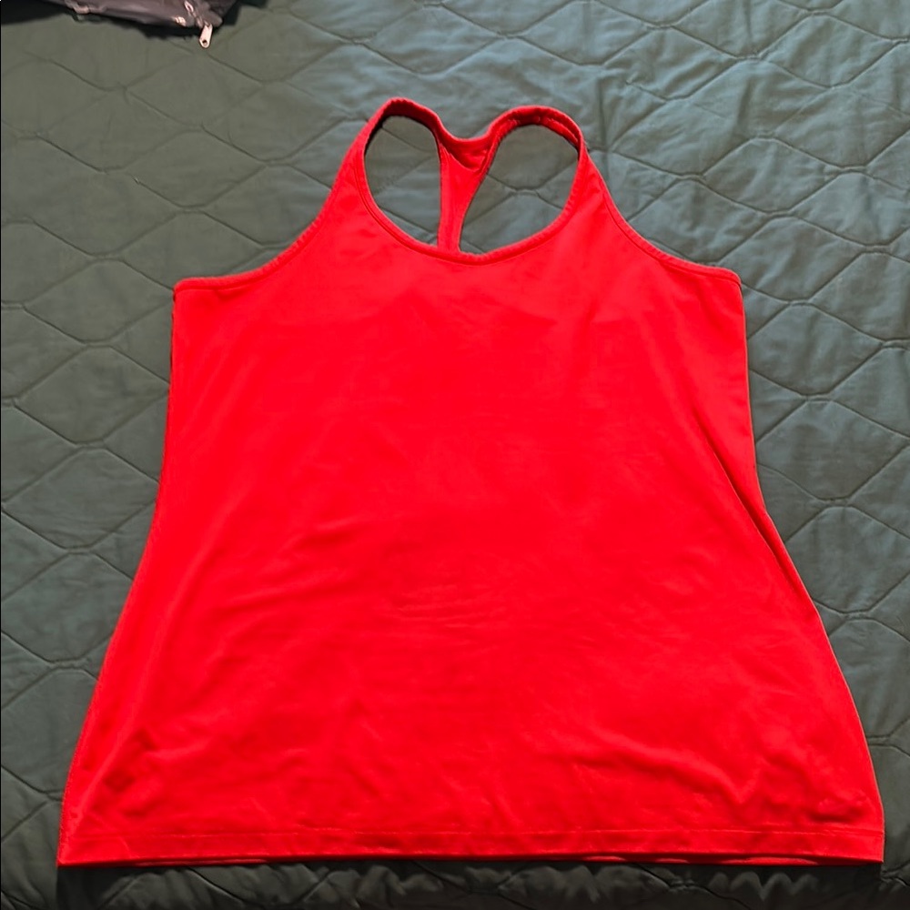 Women's Red Sleeveless Top